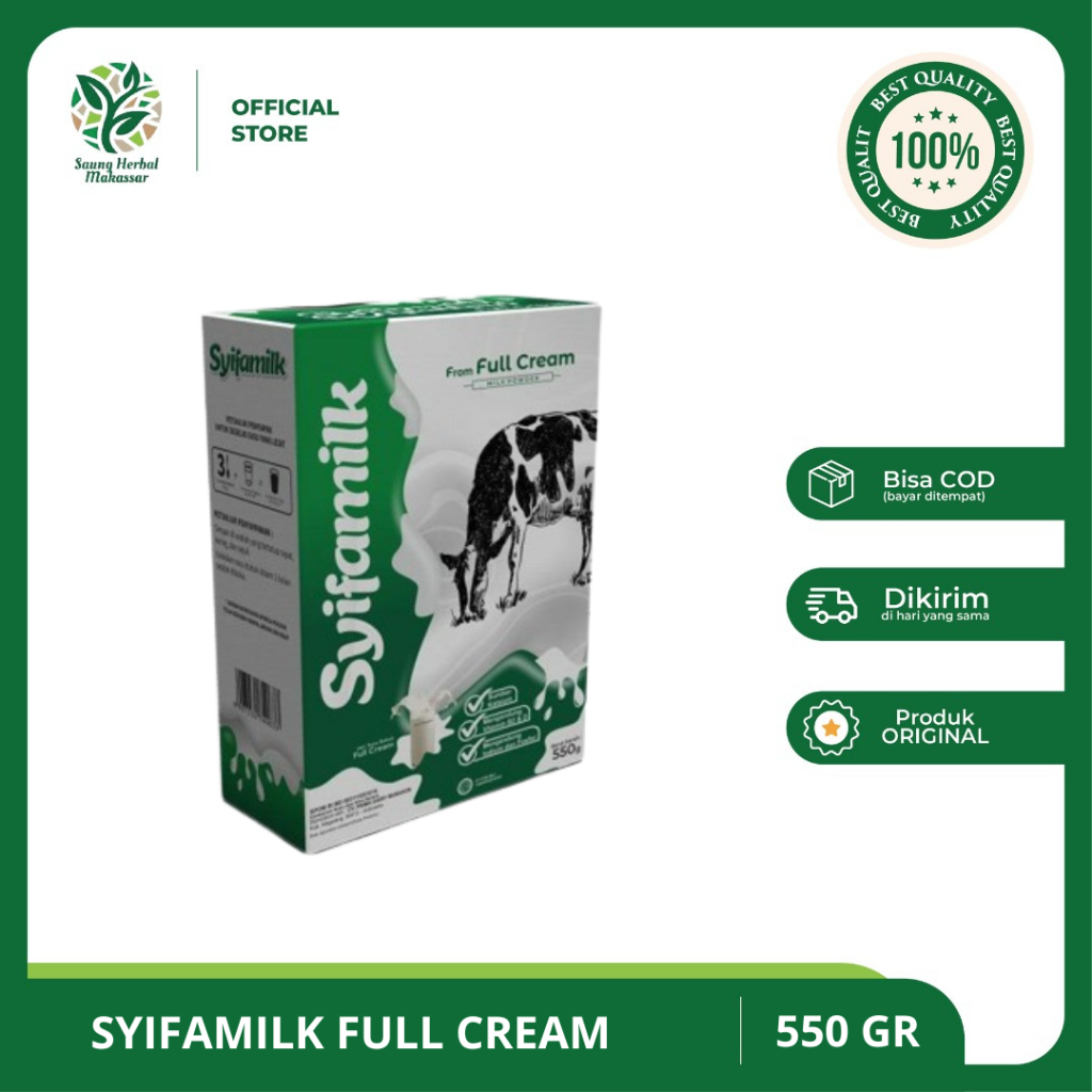 

Syifamilk Full Cream - Susu Sapi Penggemuk Badan Rasa Full Cream - 50 Gr