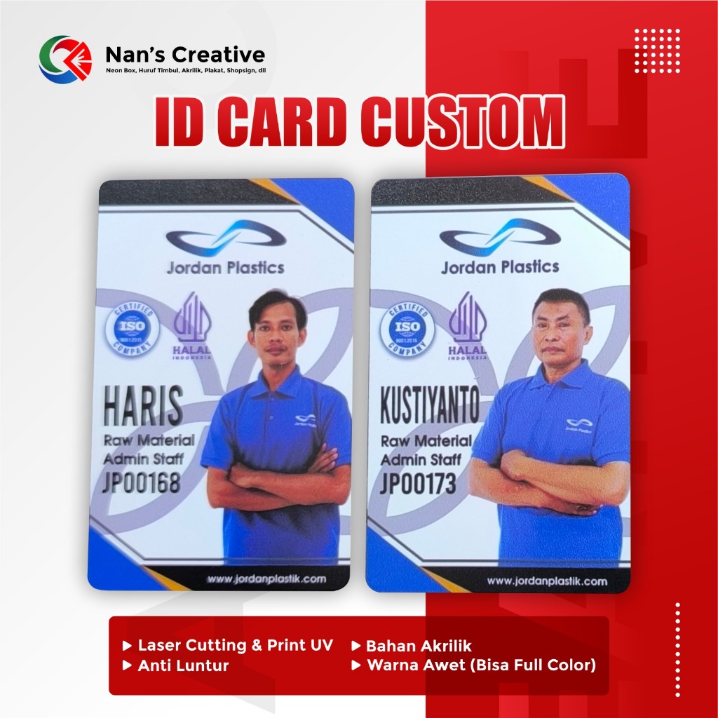 

ID CARD KUSTOM/Kartu tanda pengenal custom