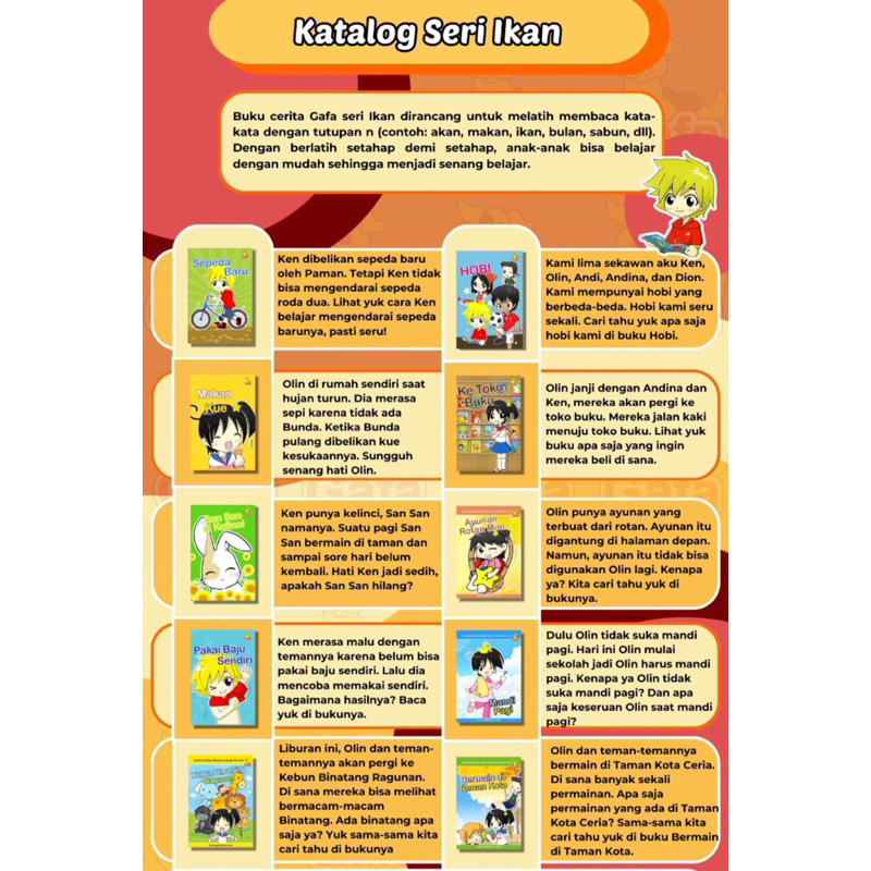 

RB Seri Ikan Buku Gafa Baca Gafabaca Buku Anak TK PAUD Belajar Membaca
