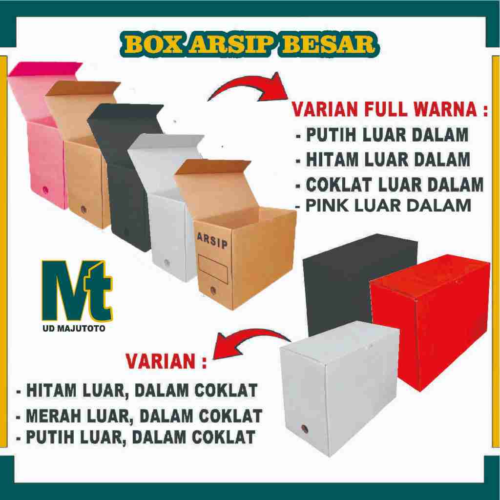 Box File 38x19x28 Cm/Kardus Arsip/Box File/Arsip Besar