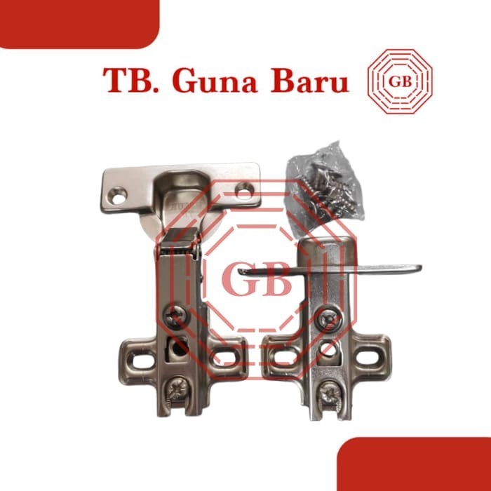 Engsel Sendok Huben biasa - MT Engsel sendok Huben Lurus (harga per pasang) / Engsel Lemari