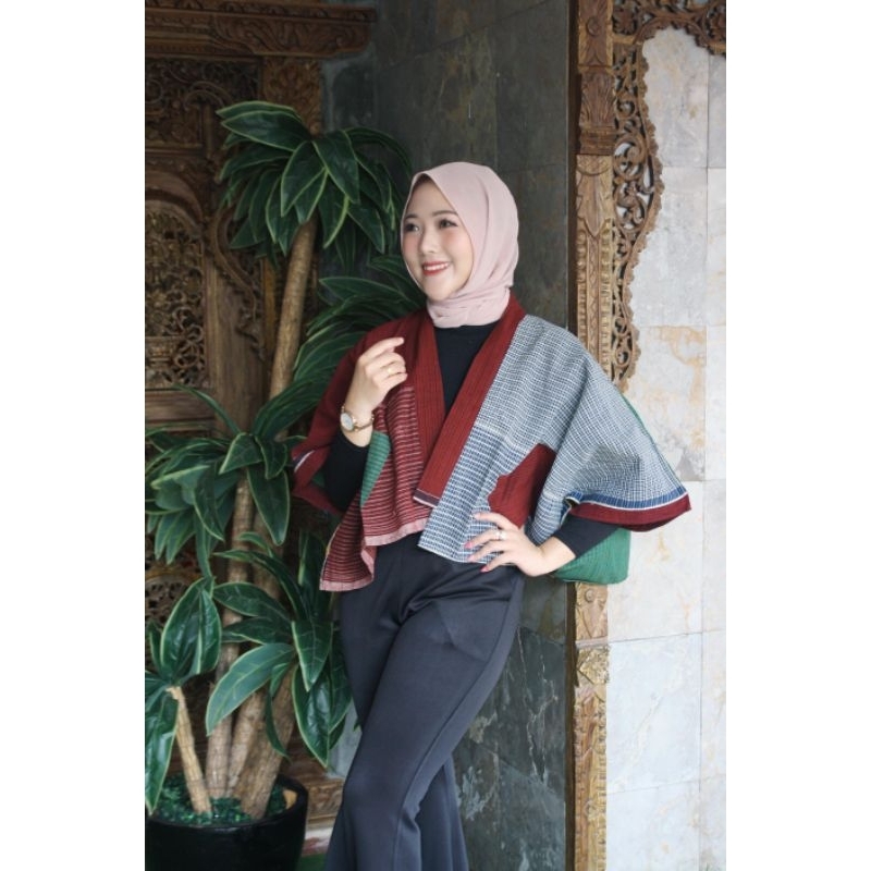 OEMAH BATIQUE - Outer Wanita Motif Lurik/ Outer Mix Color