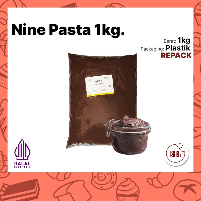 

The Nine Coklat Pasta 1kg Ekonomis | Filling Coklat Pasta Nine 1 kg