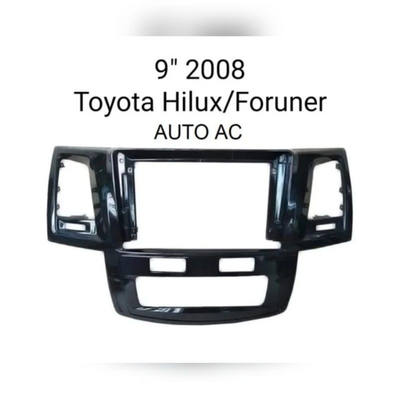 frame head unit android 9 inch mobil fortuner 2008-2015