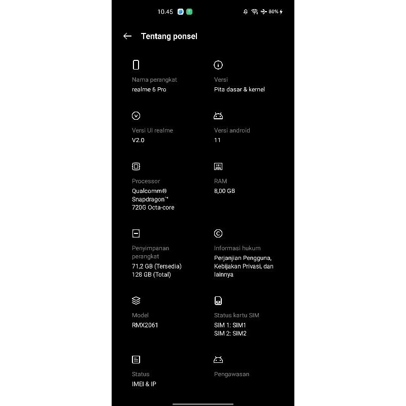 MESIN REALME 6 PRO 8/128 NORMAL BEGARANSI