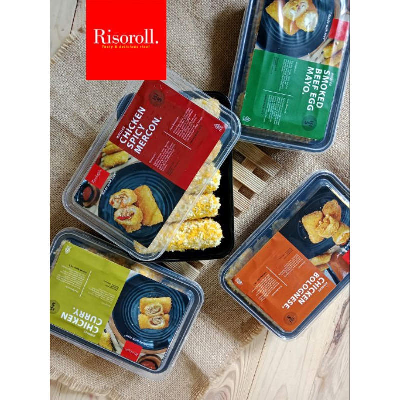 

RISOLES FROZEN RISOROLL ANEKA RASA | RISOLES FROZEN RASA CHICKEN CURRY | RISOLES FROZEN RASA CHICKEN SPICY MERCON | RISOLES FROZEN RASA SMOKED BEEF MAYO | RISOLES FROZEN RASA CHICKEN BOLOGNESE | ISI 5 PCS RENYAH DILUAR NIKMAT DIDALAM JADI BIKIN NAGIH