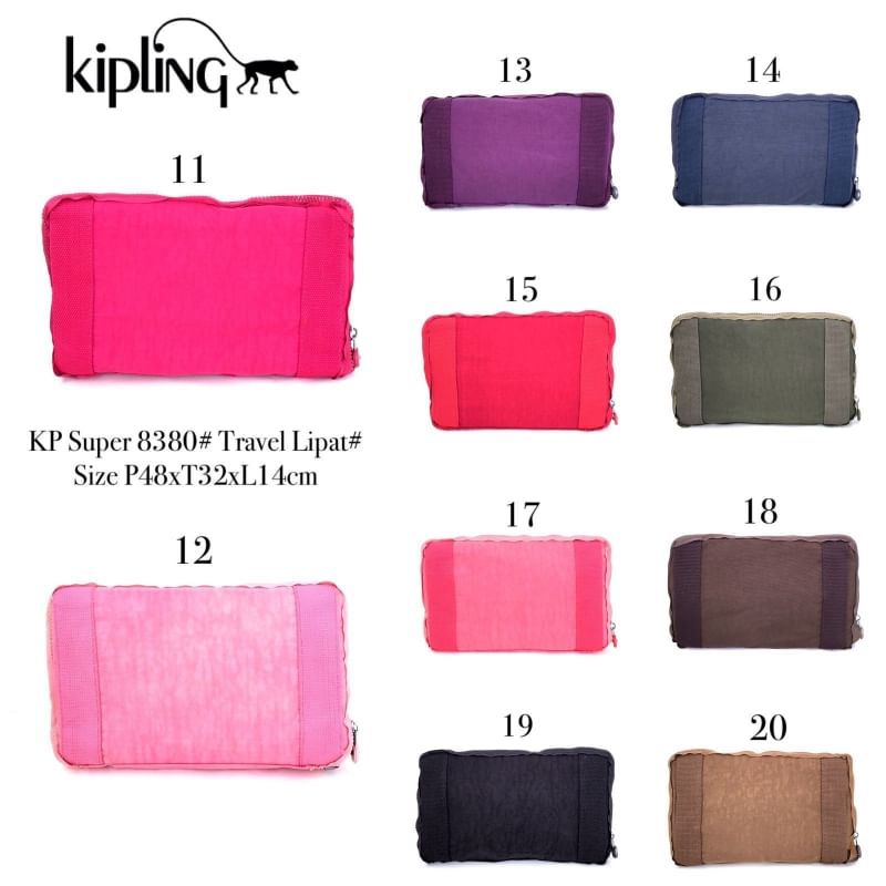 Tas Travel KP Kipling 2 Fungsi Travel Lipat Besar bisa dilipat jadi dompet Muat Baju barang banyak T