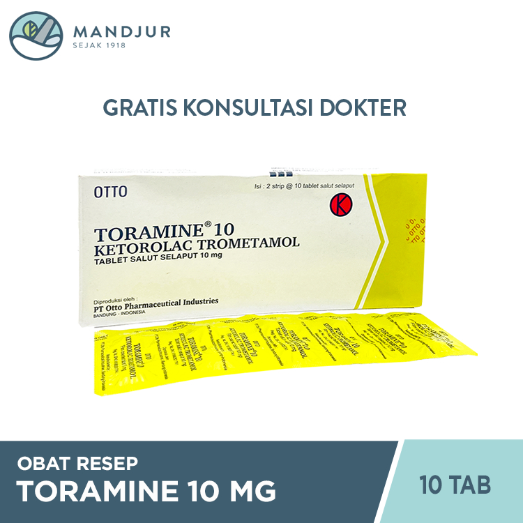 TORAMINE 10 MG 1 STRIP @ 10 TABLET SALUT SELAPUT