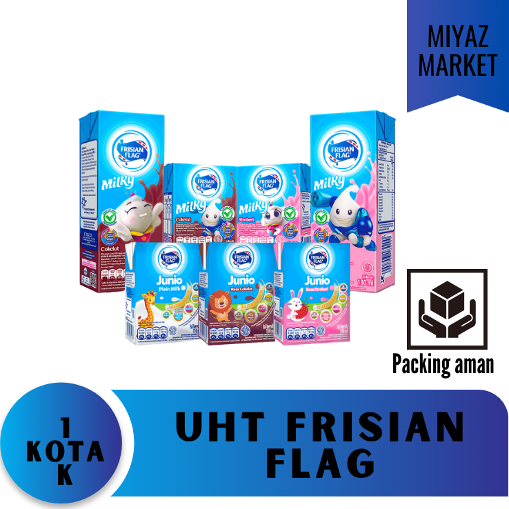 

❤MIYAZMARKET❤ UHT Frisian Flag / UHT Bendera / Bendera Susu Kotak / Susu UHT