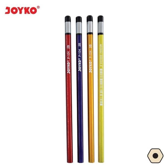 

WP - Pensil Joyko 2B / Pencil Kayu Metalik P- 104 1Pack (Isi 12)