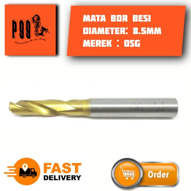 mata bor besi OSG drill bor 8.5mm bekas mulus