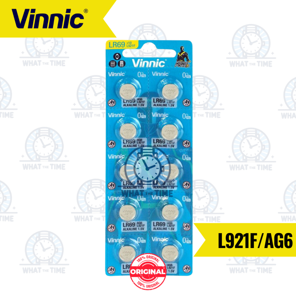 WTT Baterai Vinnic L921F Original AG6 LR 920 LR920 Batu Batre Kancing Battery Koin Jam Tangan