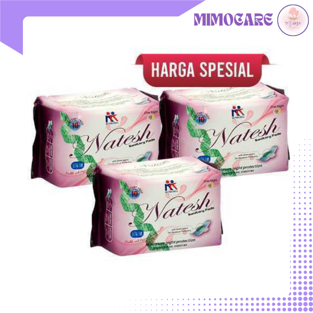 3 Pack Natesh Night | Pembalut Natesh | KK Indonesia