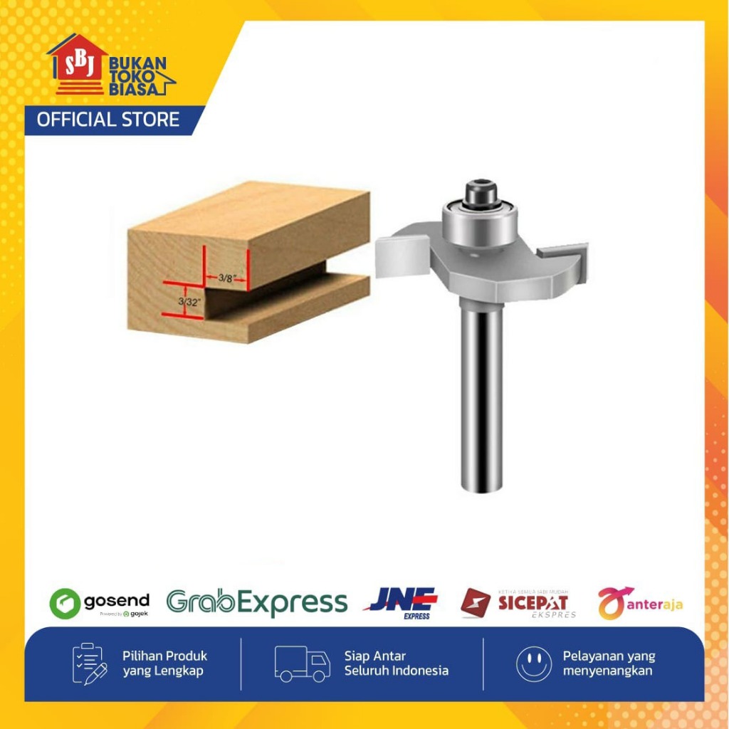JS Slotiing Bit Mata Profil Sloting Bit Mata Pisau Trimmer - 3mm Murah
