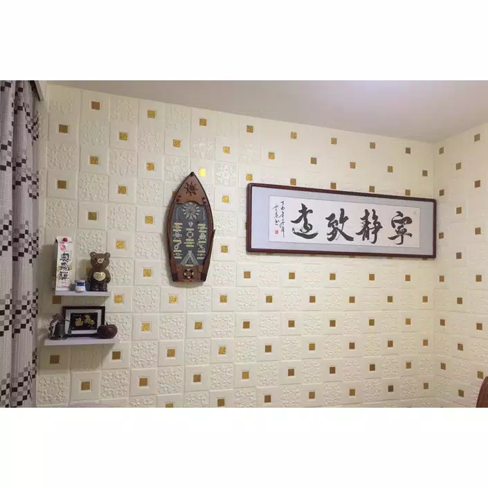 Wallpaper Dinding 3D Wallfoam / Wallpaper Foam TEBAL Motif Batik 003