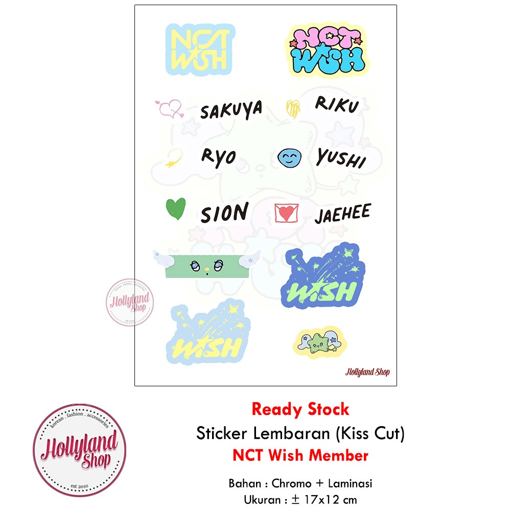 

Sticker Lembaran NCT WISH Unofficial