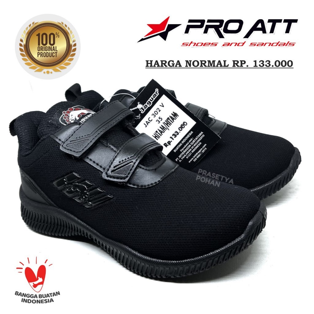 Pro att Jaguar 300 302 hitam SIze 30-37