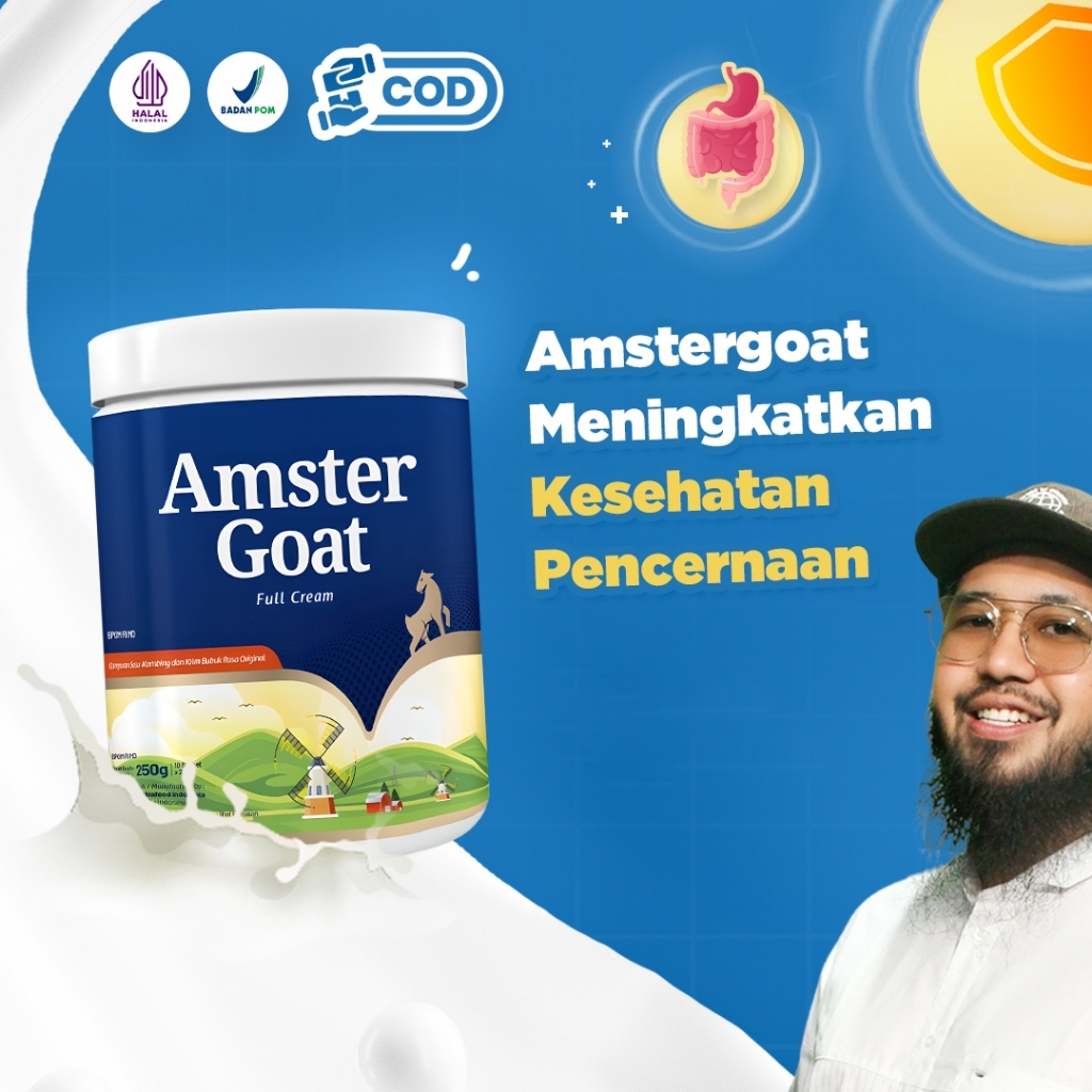 

AMSTER GOAT Susu Kambing Solusi Atasi Diare nyeri sendi sembelit sakit perut 250gr