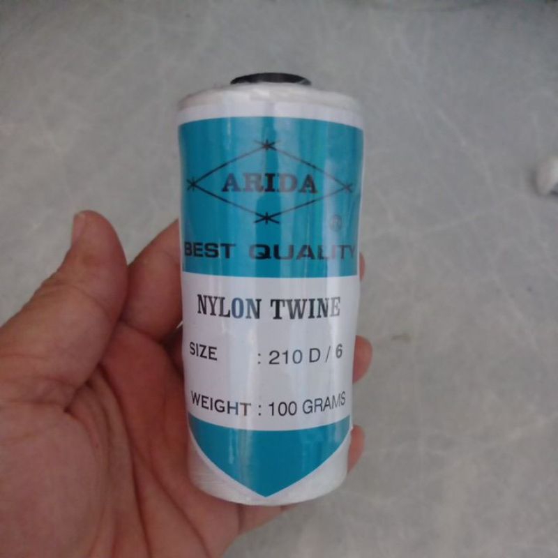 Tapi benang nilon arida d6 300m 100gr tali sulam jaring tali jaring burung tali layangan
