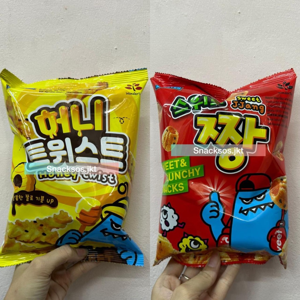 

RAON SWEET MONSTER HONEY TWIST SNACK / SWEET JJAJANG SNACK