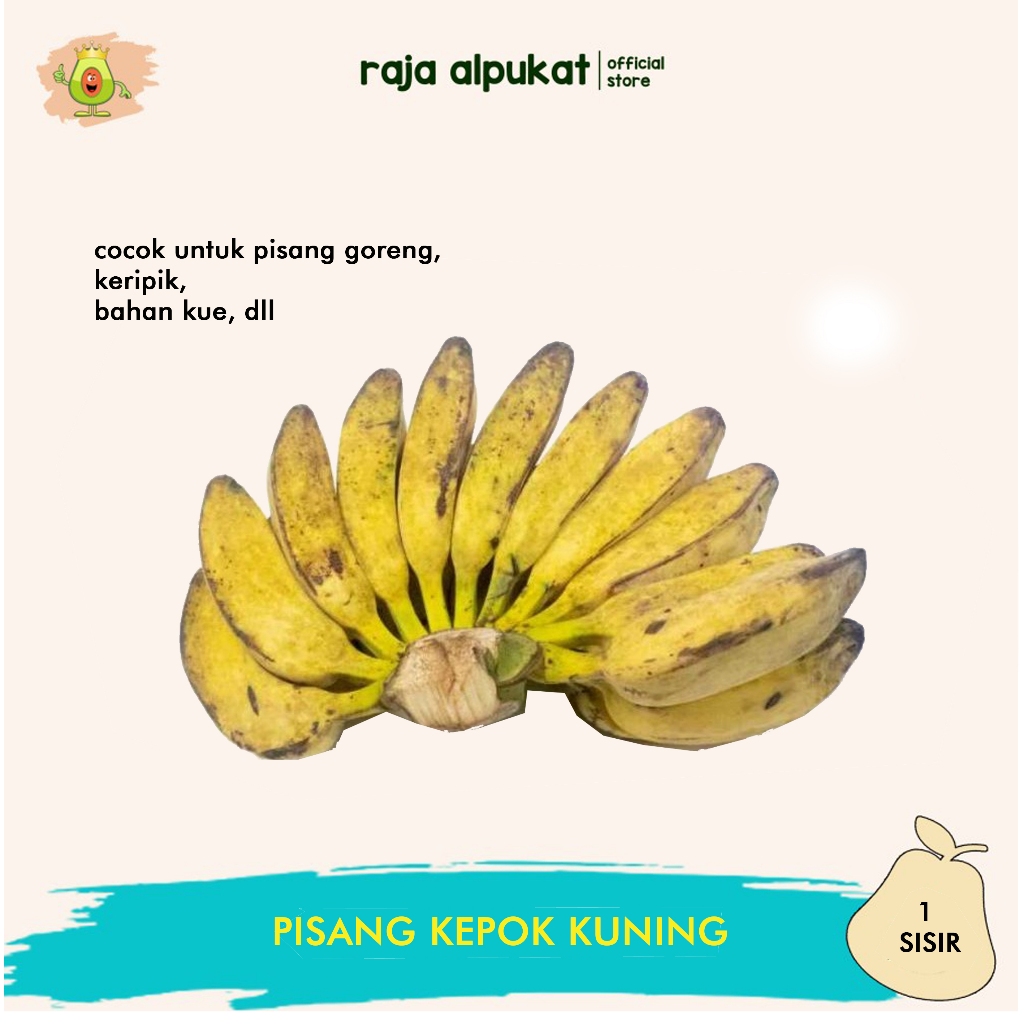 

Pisang Kepok Kuning I Pipit cocok untuk pisang goreng dll