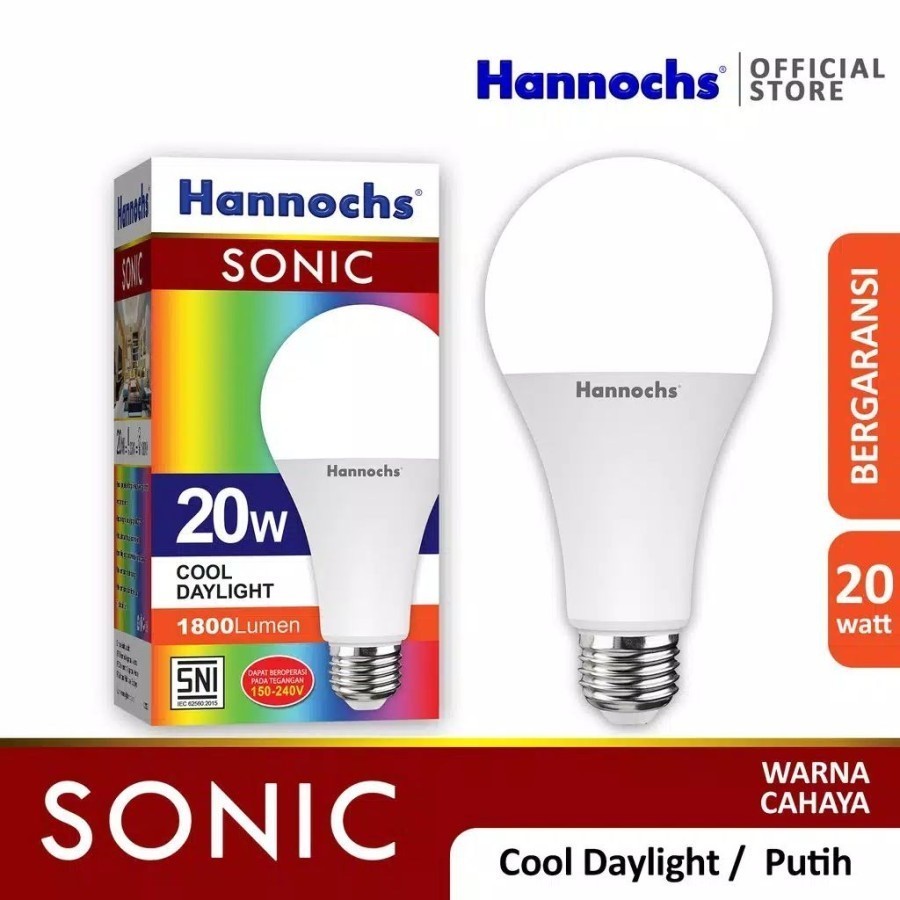 Hannoch lampu Led Bulb 20 Watt Sonic Series
