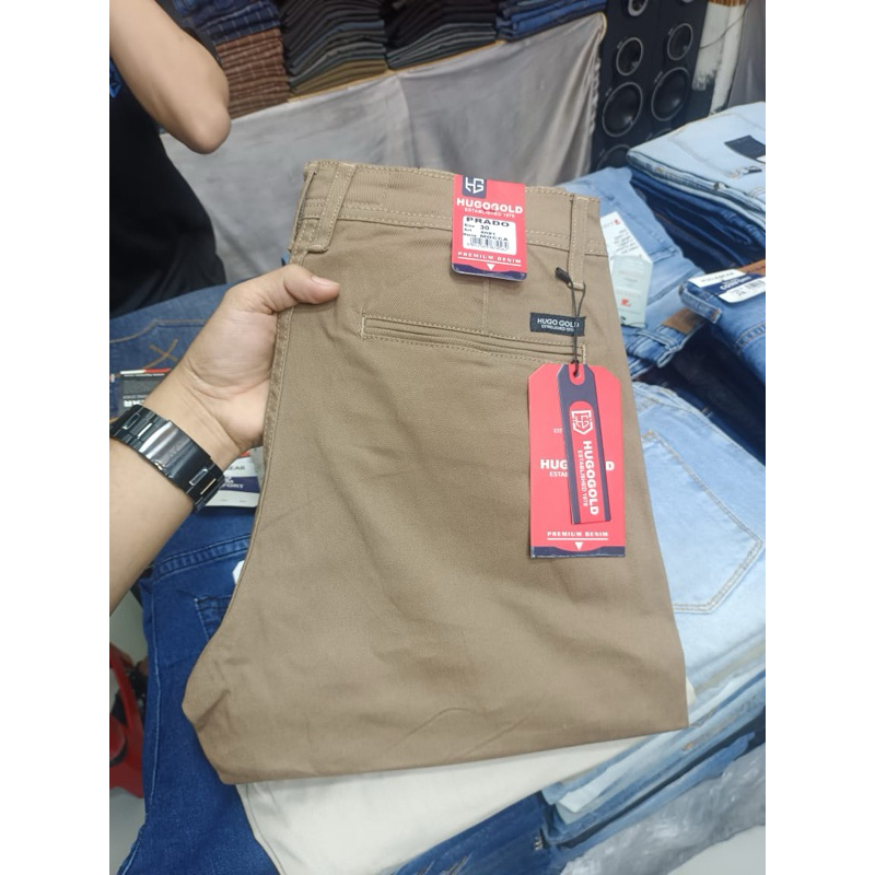 Celana PANJANG HUGO GOLD SLIMFIT Terlaris - CELANA CHINOS HUGO GOLD PREMIUM