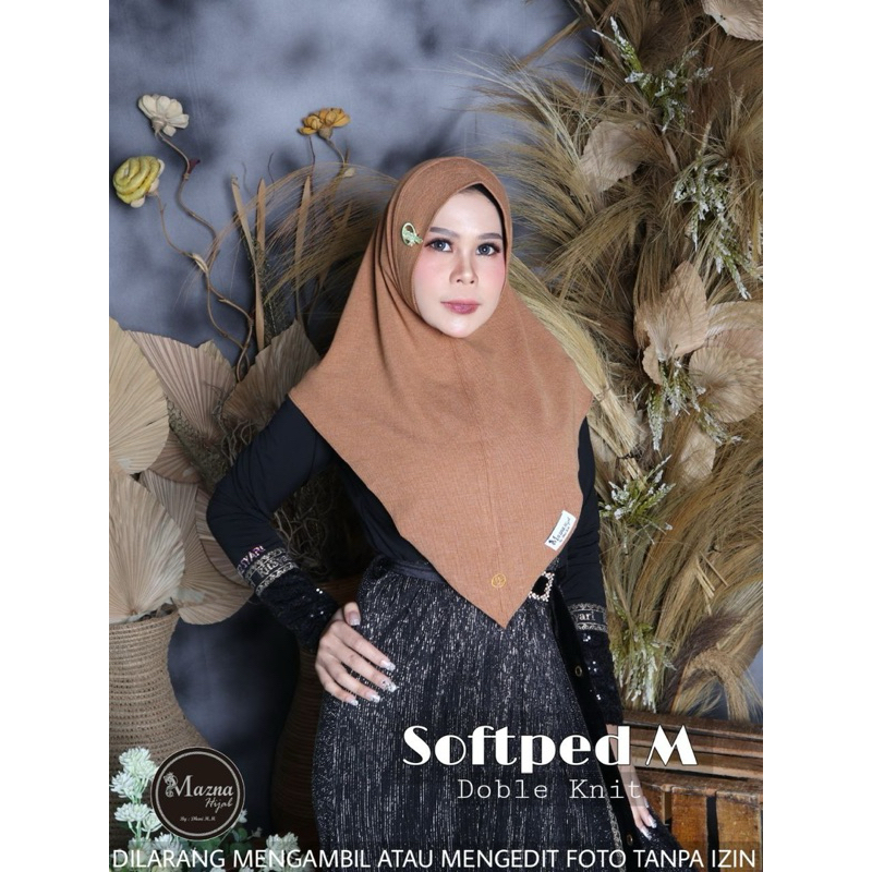 JILBAB DAILY INSTAN KNIT SOFTPED KNIT FLOW UKURAN M ORI MAZNA HIJAB