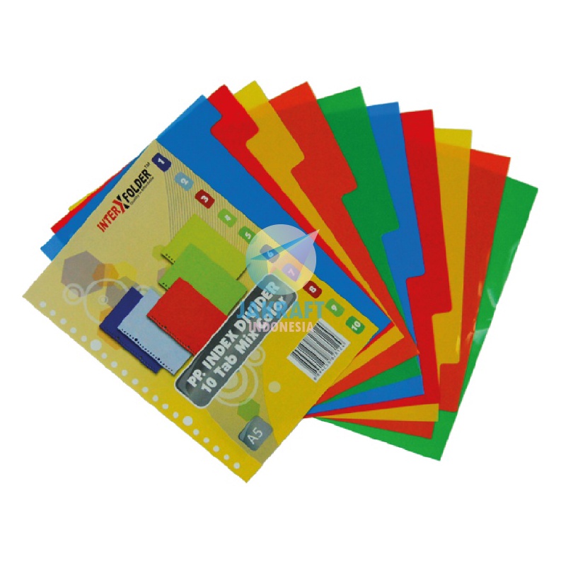 

READY STOCK 1 Set Divider Plastik Pembatas Kertas Binder Note A5 isi 1 Tabs Tab Index 2 Lubang Ring Rings