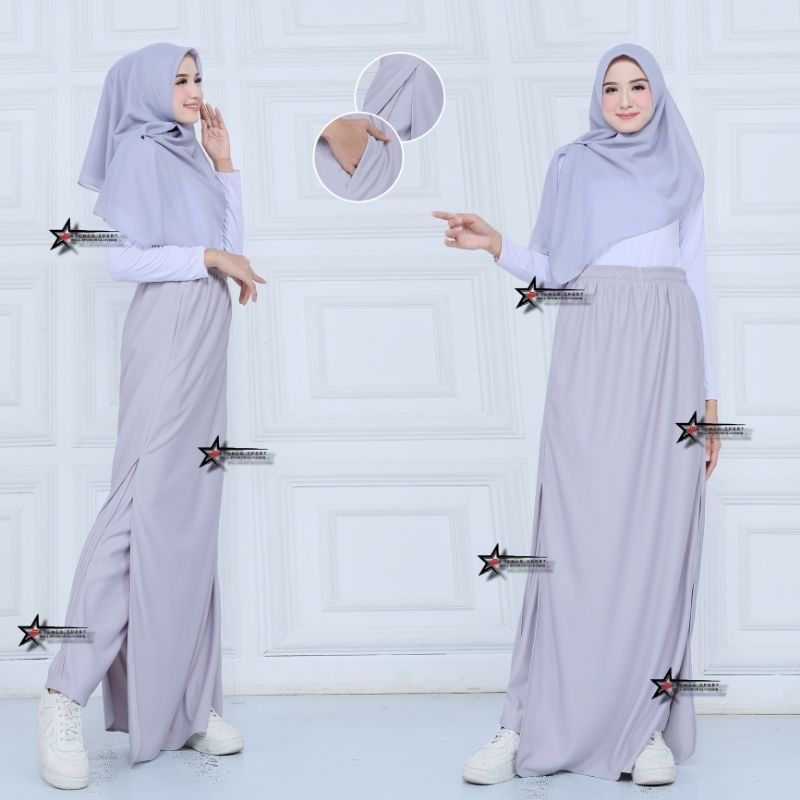 RB ROCELA / Rok Celana Olahraga Senam Wanita Muslimah / Celana Rok Senam Wanita / Training Rok Senam