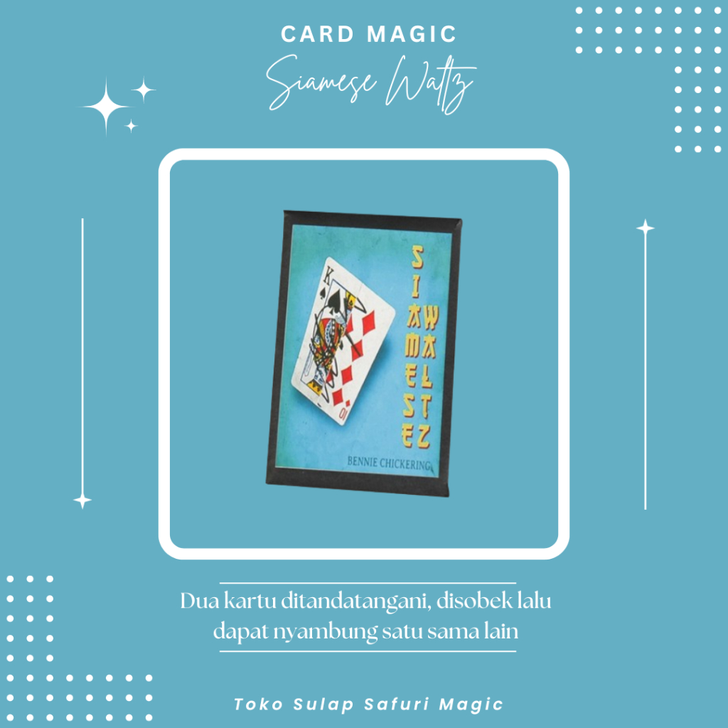 Alat Sulap Siamese Waltz - Sulap Kartu - Kartu Sulap -  Trik Kartu - Card Magic - Toko Sulap