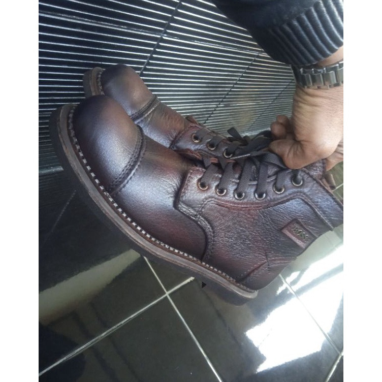 KODE W78H Boots Second boots kulit second sepatukulitaslisepatukulit priaboots kulit pria