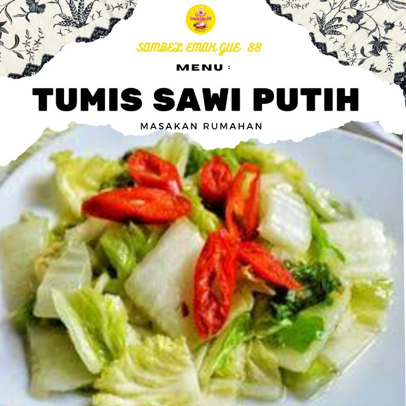 

TUMIS SAWI PUTIH/PORSI 500ML (MURAH BANYAK ISI NYA)