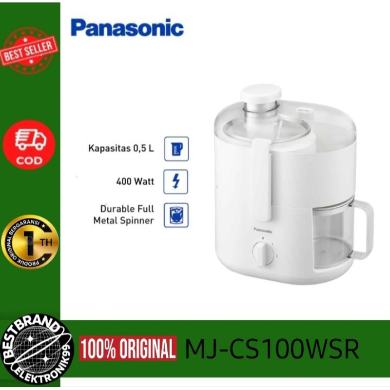 Panasonic MJ-CS100WSR Centrifugal Juicer 600ml Putih