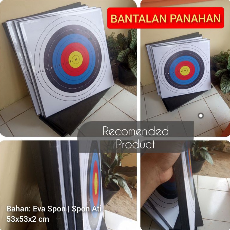Bantalan Target Panah 5x5x2 cm Bisa Gantung Tempel Duduk b H1Z6