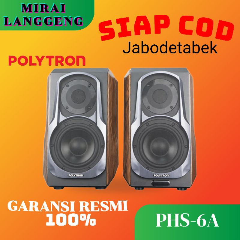 POLYTRON PHS 6A / PHS-6A / PHS6A AUDIO
BOOKSHELF BLUETOOTH SPEAKER