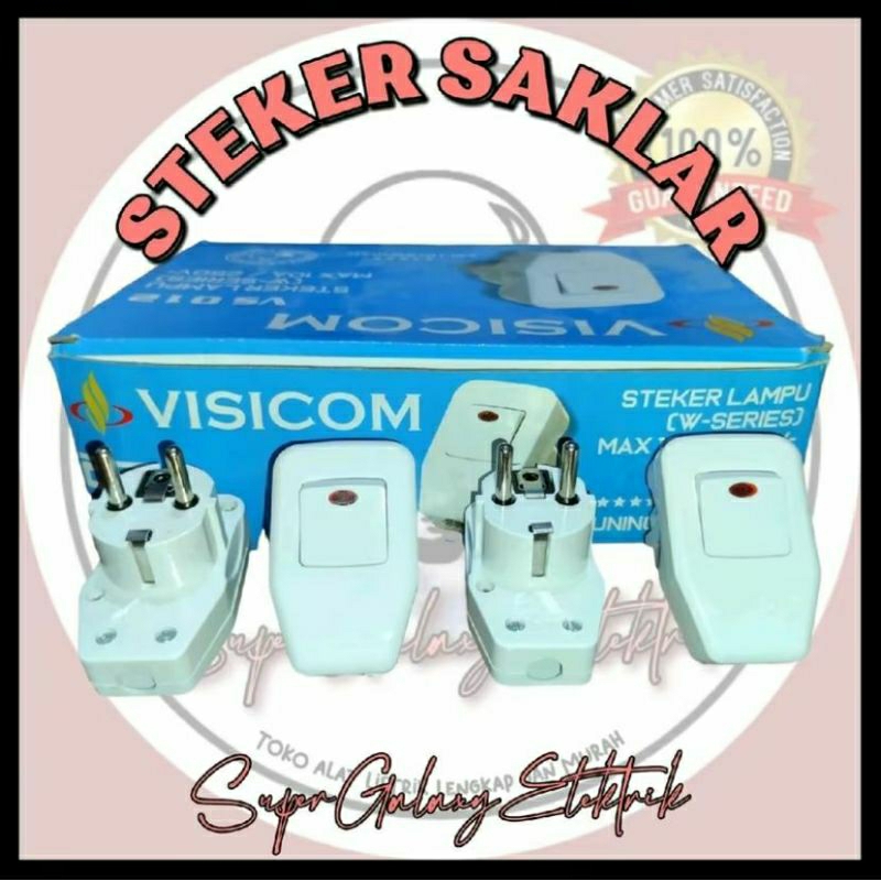 Steker+Switch Visicom/Steker+Saklar Visicom/Colokan On Off