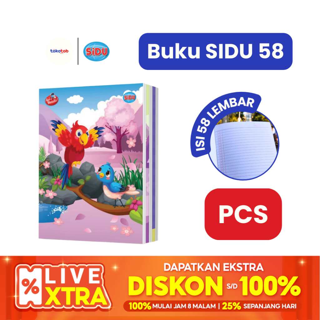 

Tokotab - Buku Tulis Sekolah Buku Catatan SIDU 58