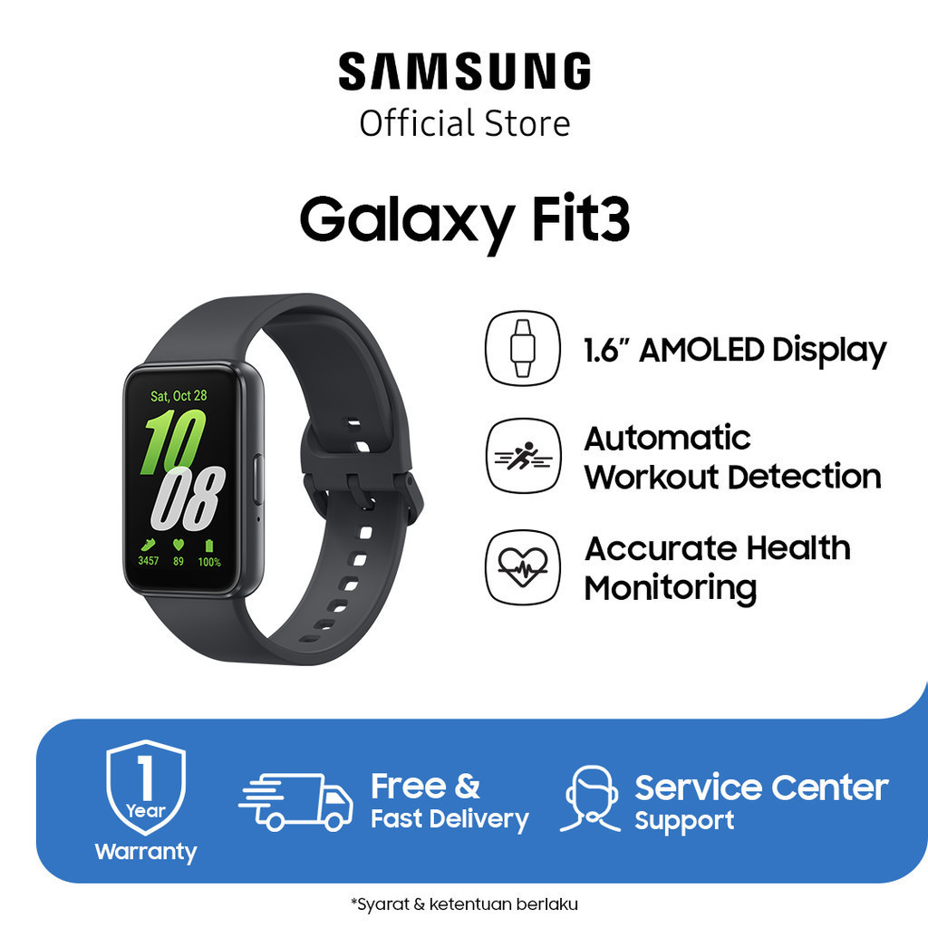 Samsung Galaxy Fit 3 Smartwatch Jam Pintar Garansi Resmi