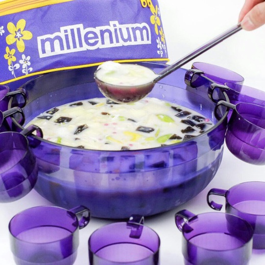 Grosir MILLENIUM COCKTAIL SET  Mangkuk Gelas Cangkir Es Sop Buah
