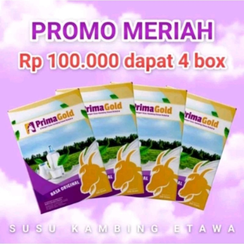 

PRIMA GOLD 4 BOX SUSU KAMBING ETAWA PRIMGOLD