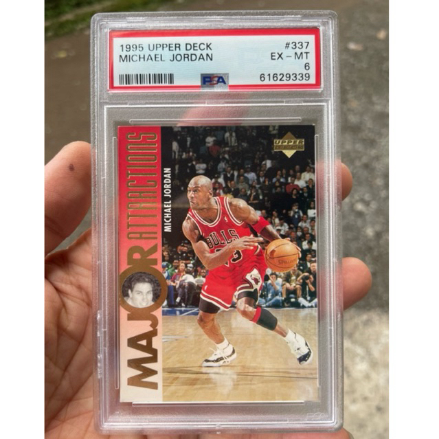 MICHAEL JORDAN PSA 6 KARTU BASKET UPPER DECK 1995