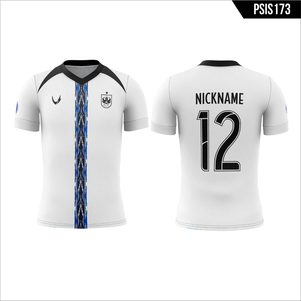 JERSEY BOLA FULL PRINTING PSIS SEMARANG AWAY 2021 BAHAN DRYFIT MILANO FREE NAMESET