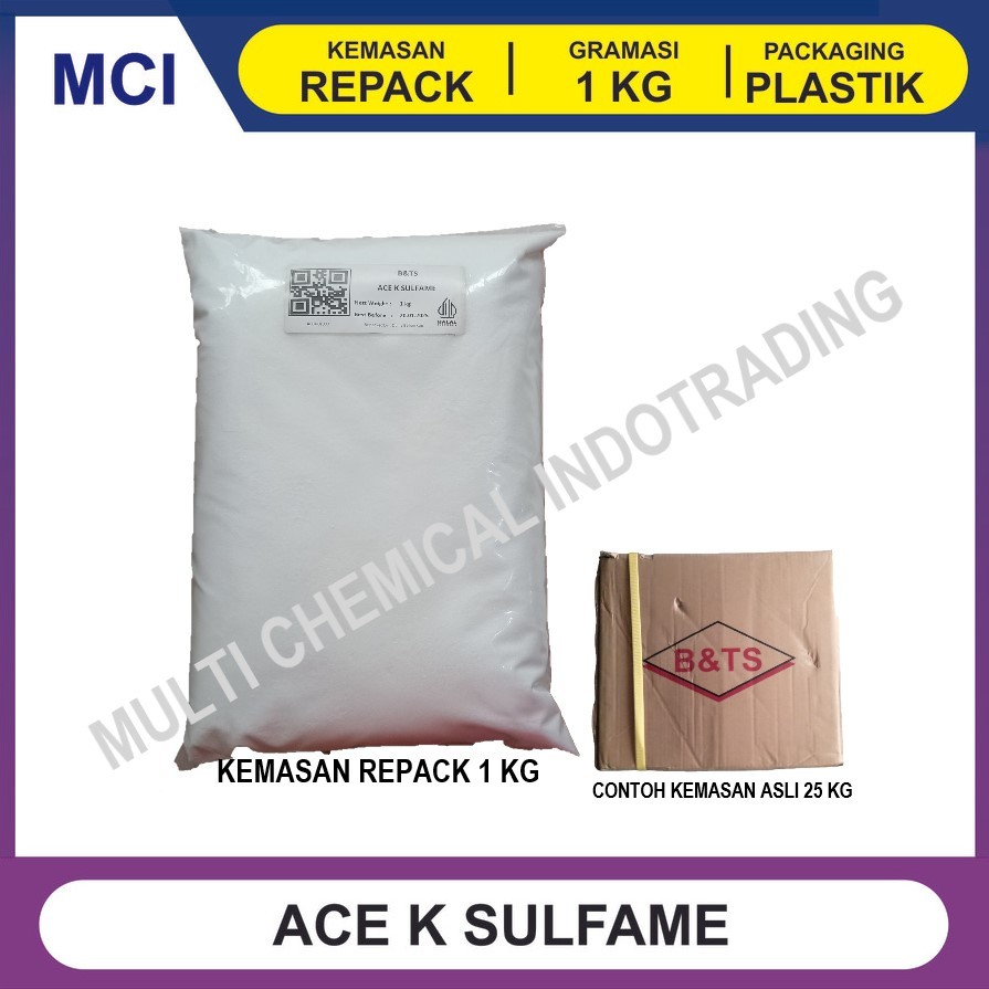 

ACE K SULFAME / ACESULFAME/ PEMANIS 200x GULA FOOD GRADE. 1kg