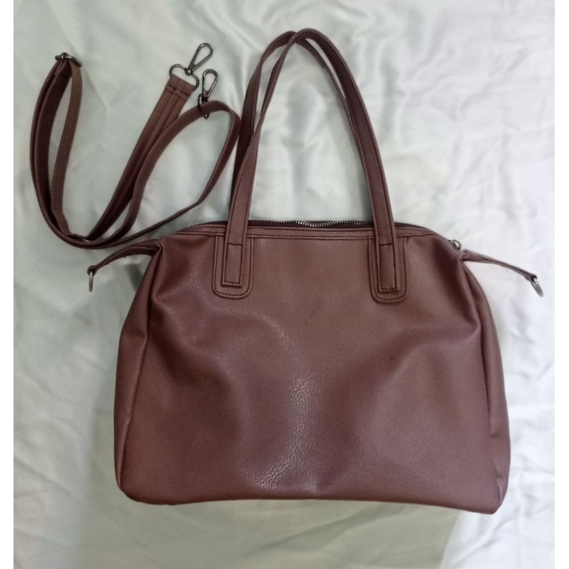 PRELOVED Tas Tweely | tote bag Tweely | tas jinjing warna cokelat