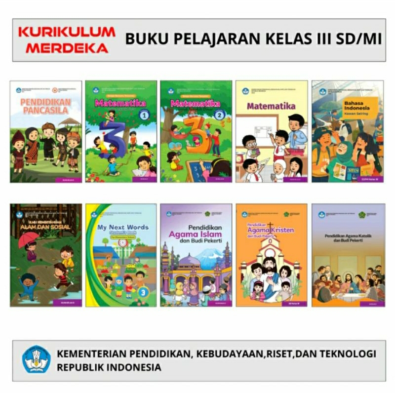 BUKU KELAS 3 SD/MI KURIKULUM MERDEKA/BUKU PELAJARAN SD/MI