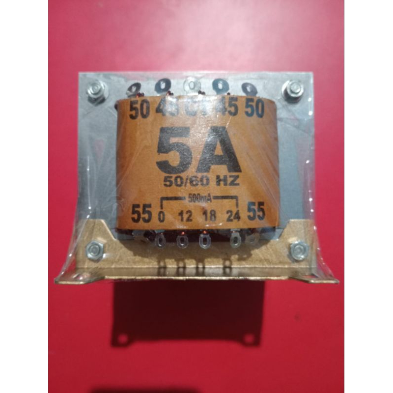 Trafo 5A ct 55 500mA Csh