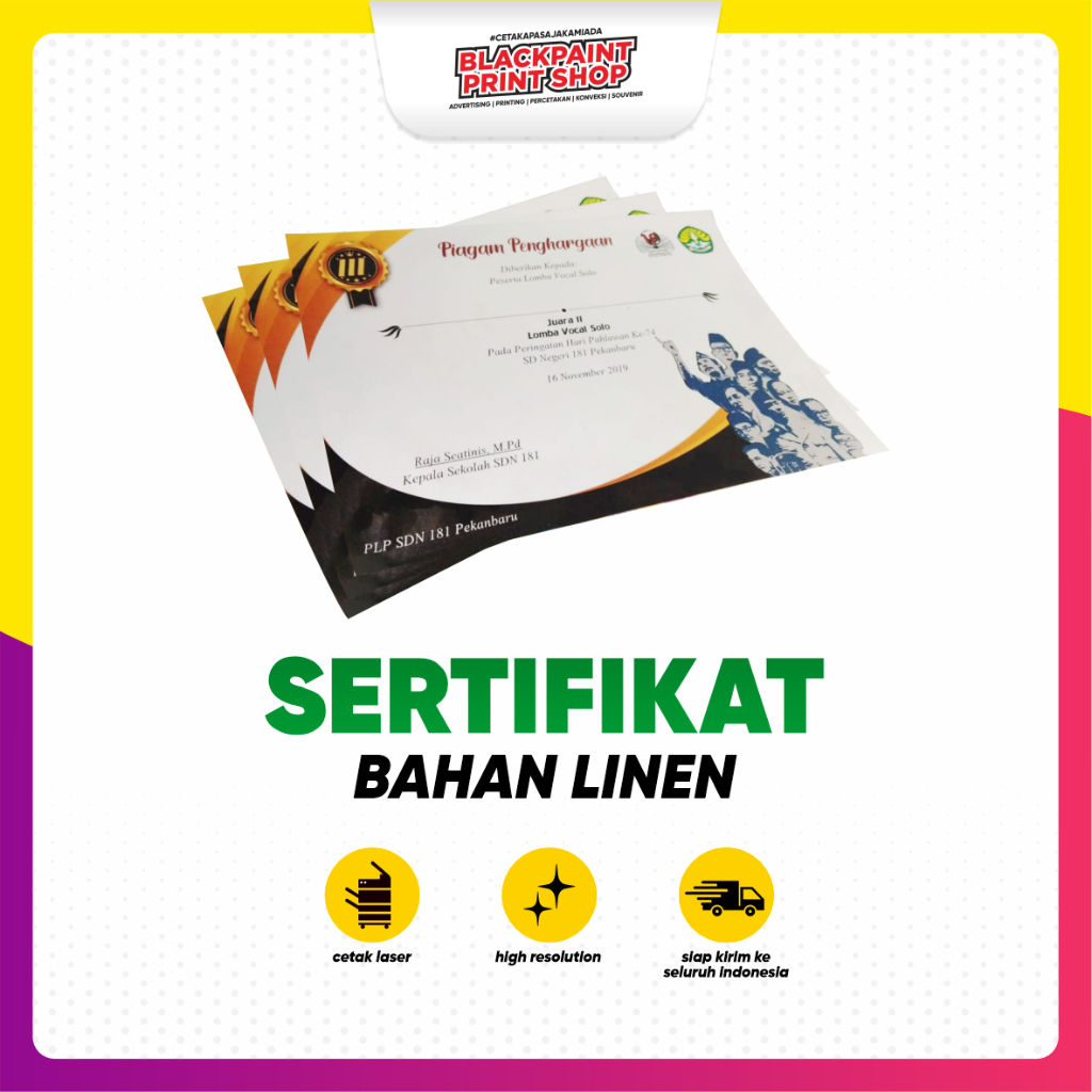 

Cetak Sertifikat / Piagam (Sertifikat Custom Free Desain)