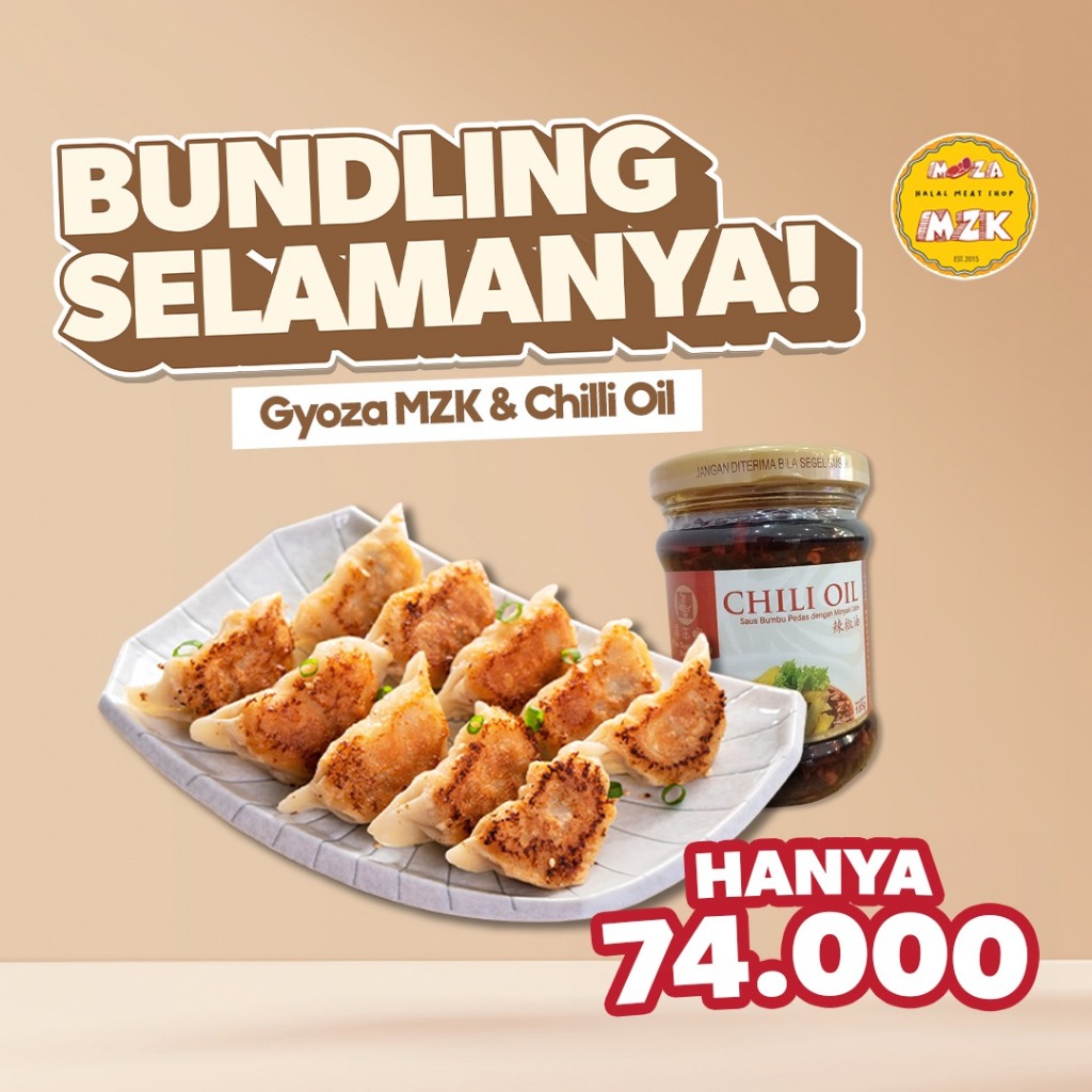 

Bundling Gyoza isi 10 pcs & Chili Oil 185g