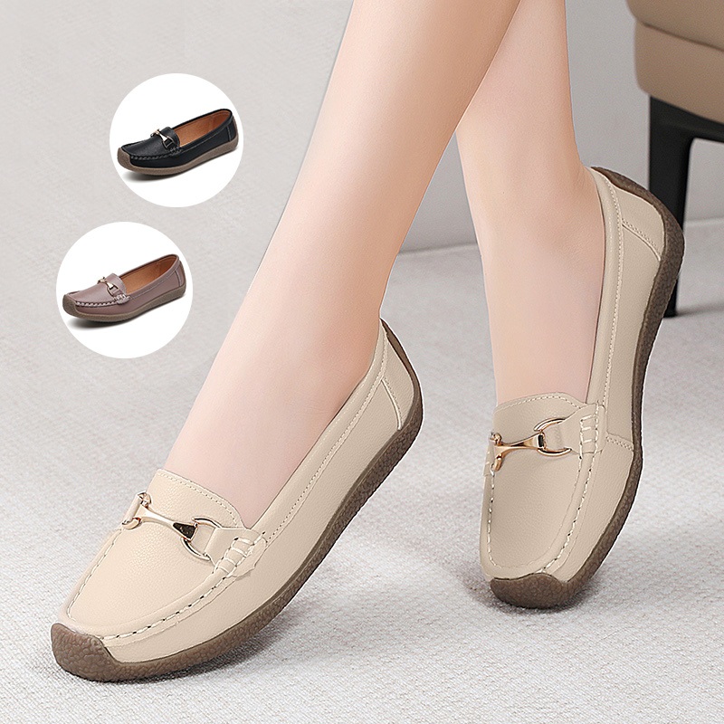 FOKU Sepatu Flat Wanita ️Loafers Wanita Lembut Flatshoes